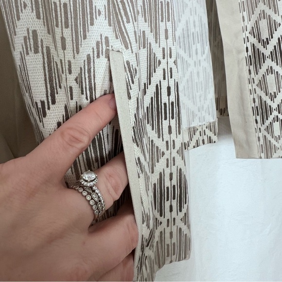 Chicos Cotton Stretch Blazer in Tan and Gray size XL - Picture 7 of 13